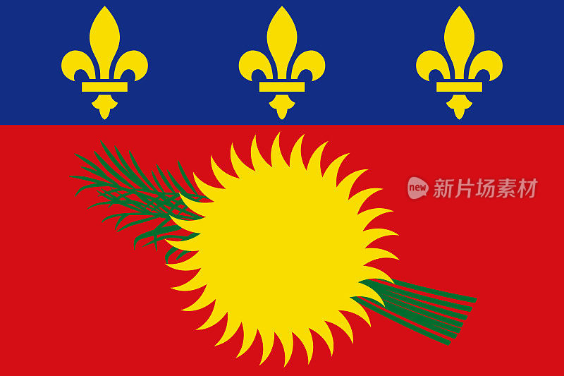 瓜德罗普岛加勒比国旗