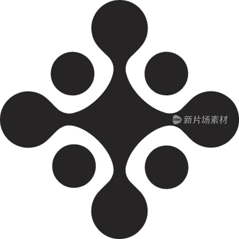 黑色形状的插图