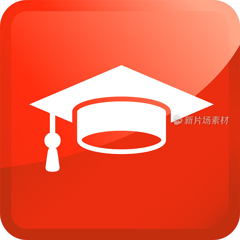 毕业帽和文凭图标