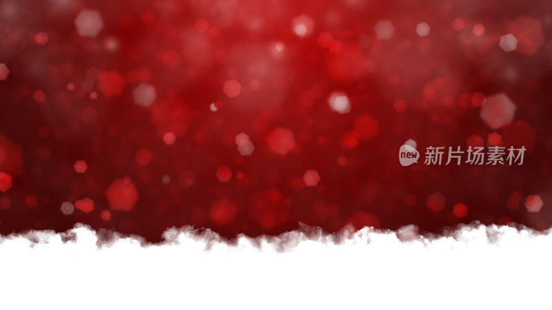 白色的雪的褶边在空灵的闪光充满活力的深紫红色水平闪光节日的圣诞节背景像照亮的圣诞灯