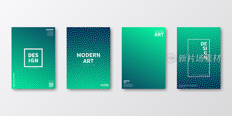 宣传册模板排版，绿色封面设计，商业年报，宣传单，杂志