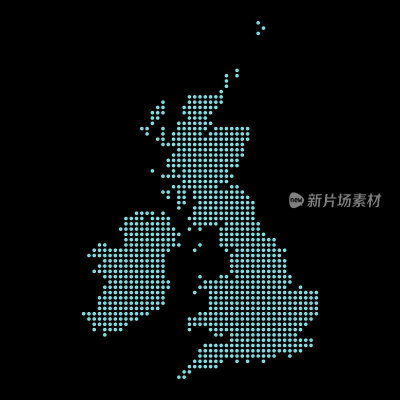 英国虚线地图