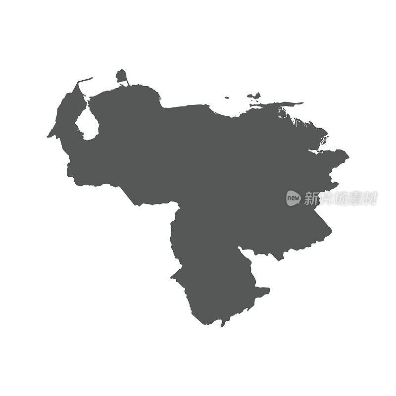 委内瑞拉矢量地图。