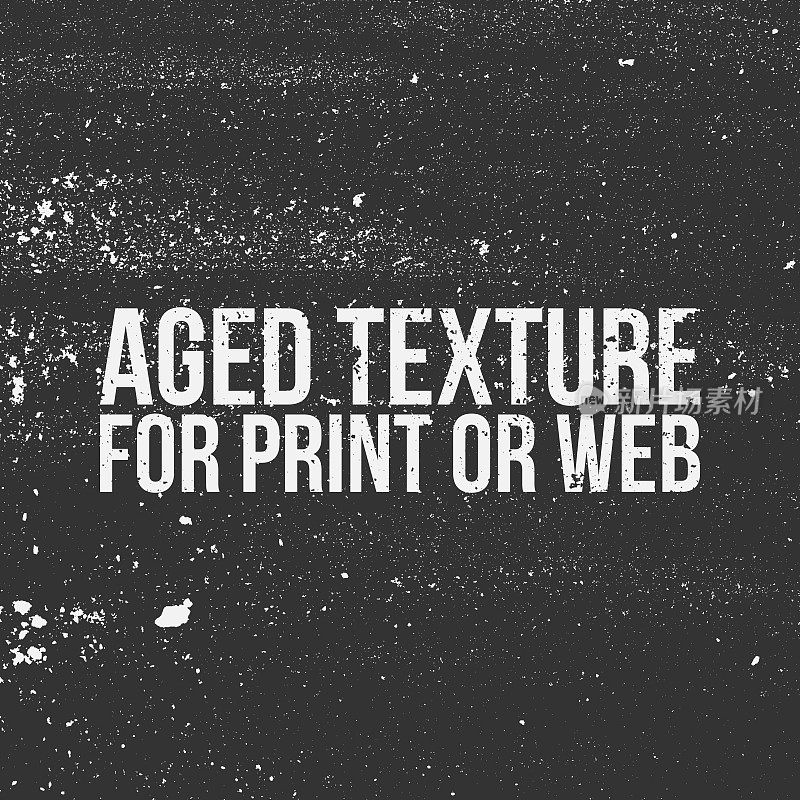 用于印刷或纤维网的老化纹理