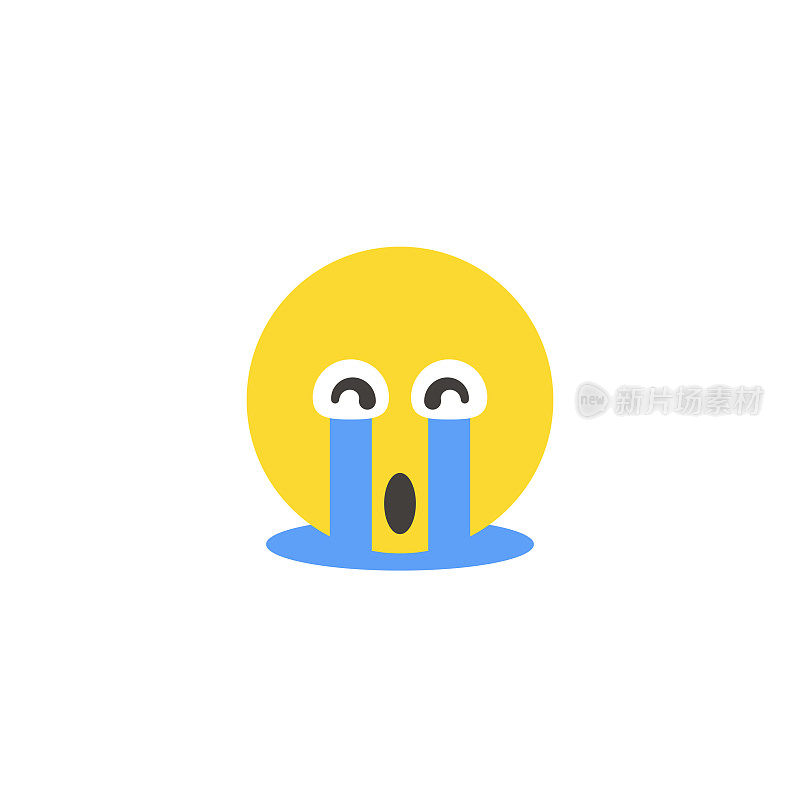 Emoticon大脸平面设计风格