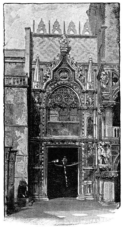 意大利威尼斯公爵宫的Carta门，19世纪