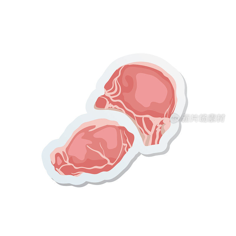 鲜肉图标贴纸