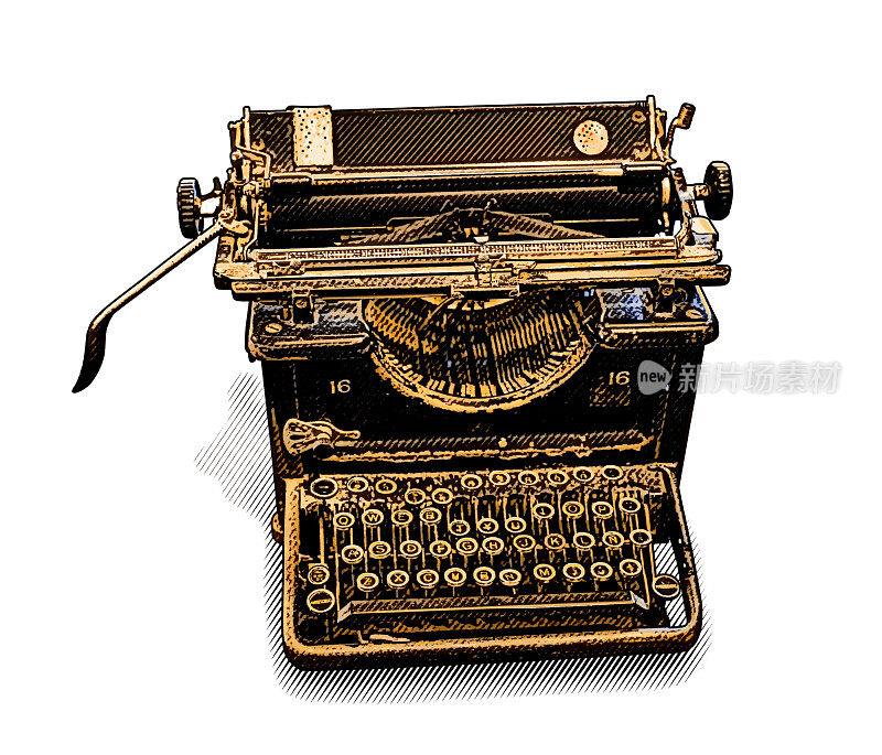 古老的打字机