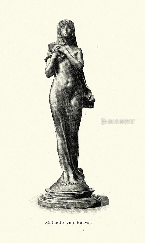 新艺术时期的雕像，19世纪90年代莫里斯·布瓦尔之后的妇女雕像