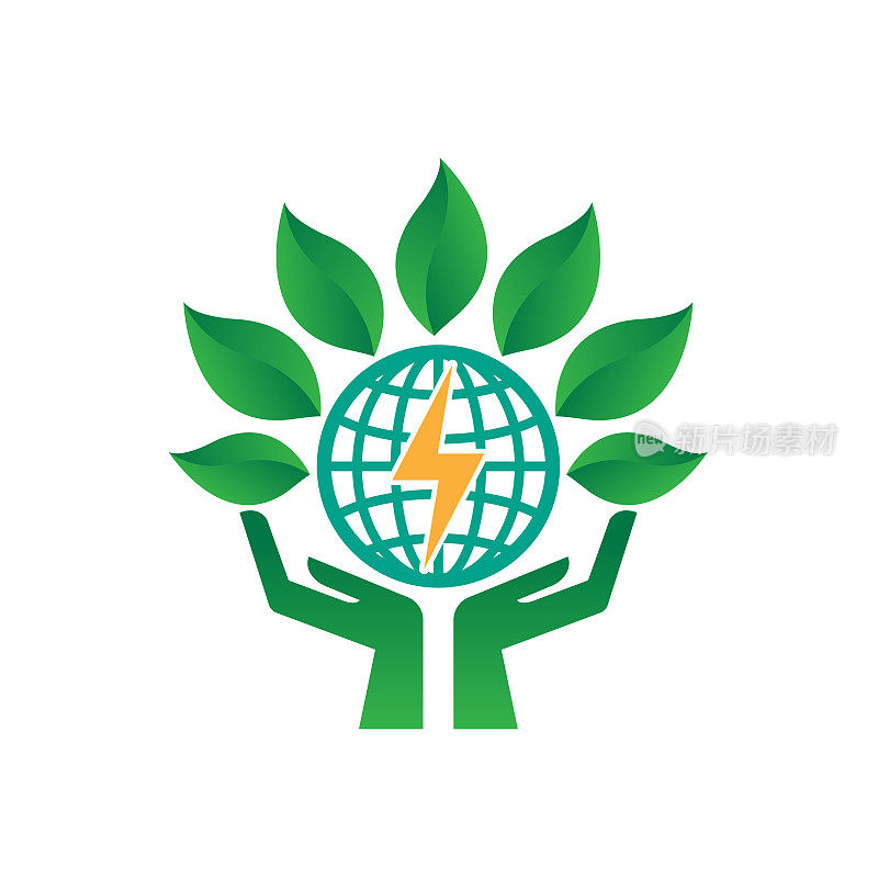 生态能源图标概念