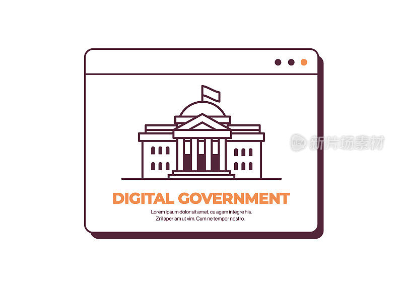 白宫华盛顿特区美国数字政府建设网页浏览器窗口拷贝空间