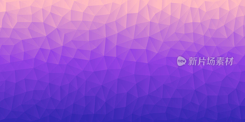 多边形马赛克与紫色梯度-抽象的几何背景-低多边形