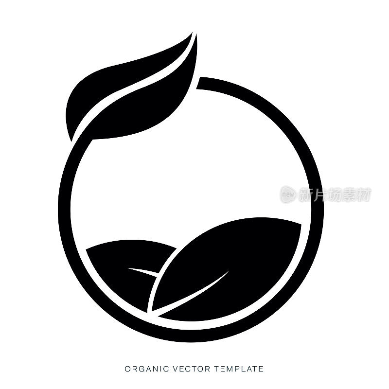 有机食品标签。天然膳食新鲜产品标志。生态农场生物食品载体溢价徽章库存插图