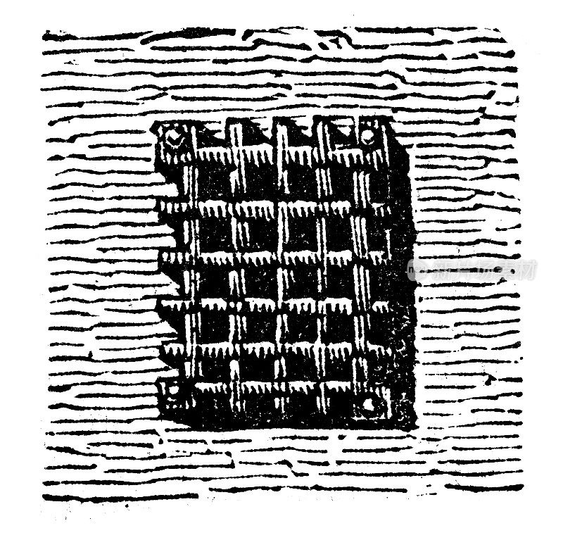 古玩雕刻插画:窗棂