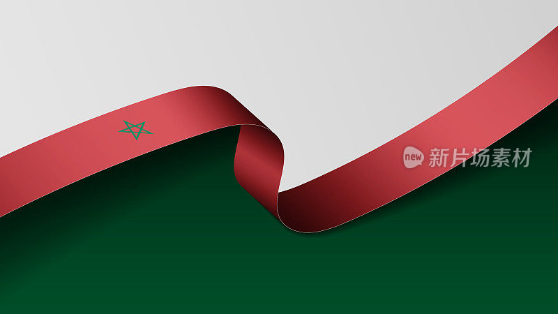 EPS10矢量爱国背景与摩洛哥国旗的颜色。