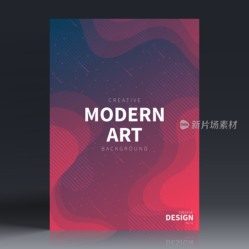 宣传册模板排版，红色封面设计，商业年报，宣传单，杂志