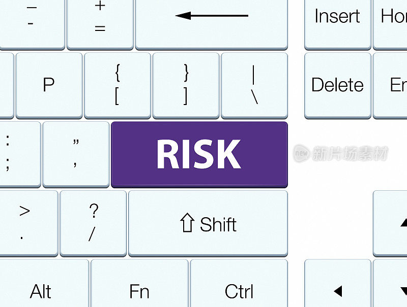 风险紫色键盘按钮