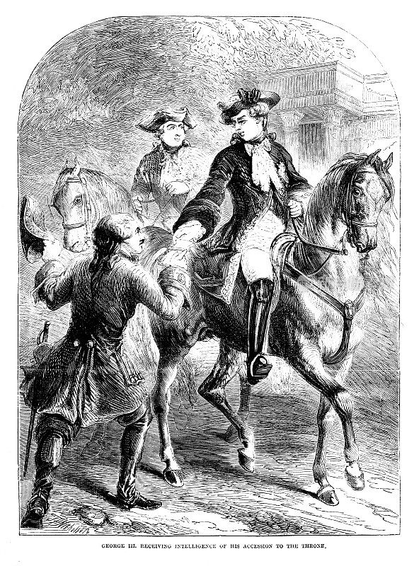 维多利亚时代插图;乔治三世接受他的即位新;19世纪卡索的历史1861