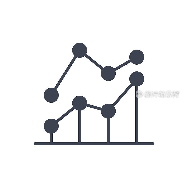 折线图图形向量图标