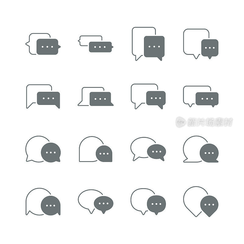 语音气泡图标
