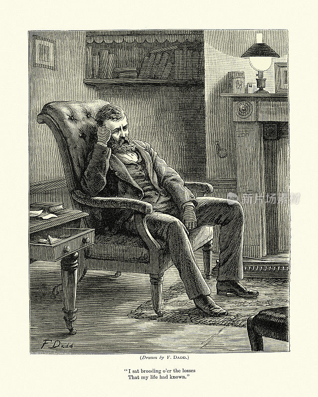 19世纪，维多利亚时代，悲痛欲绝的人