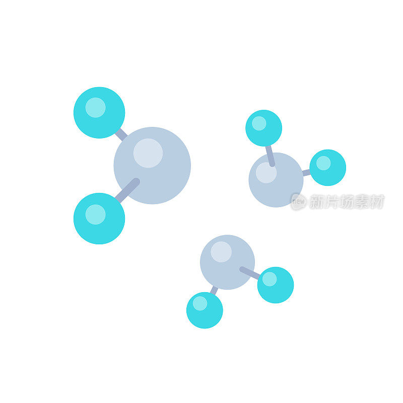 二氧化钛，二氧化钛分子孤立在白色