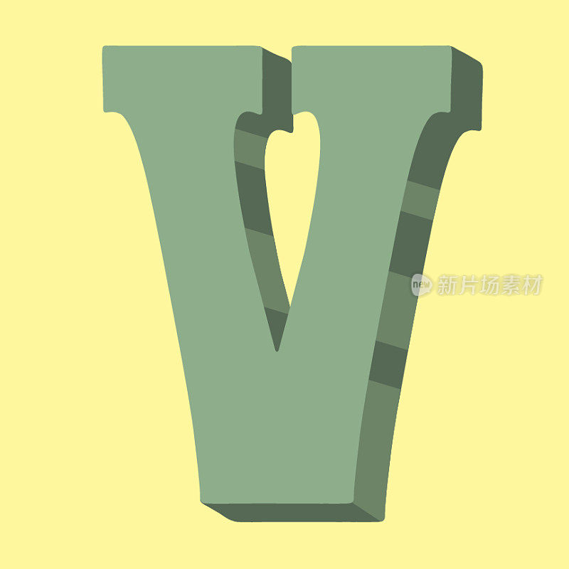 字母V