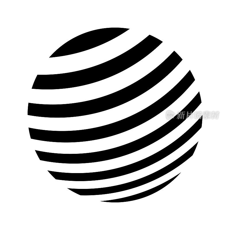 条纹圆,对角曲线