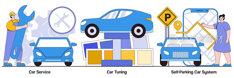 汽车服务，调试和自动停车系统说明包