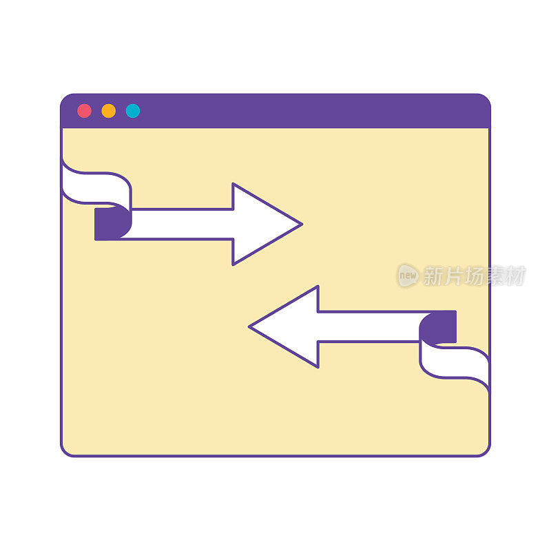 Web浏览器箭头符号