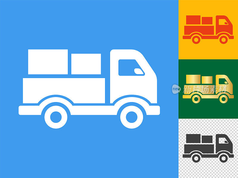 设置卡车图标与货物。