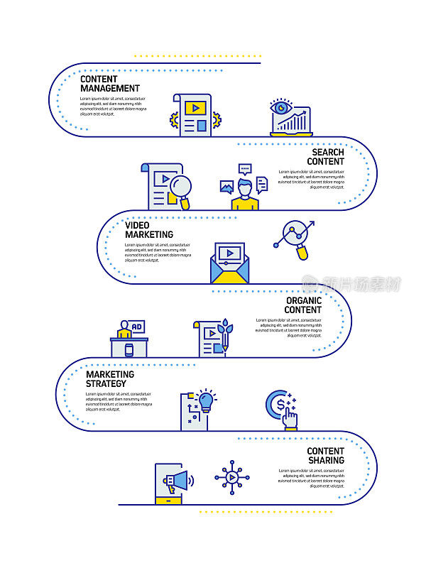 内容营销概念线风格设计说明