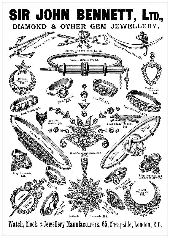 古董图片来自英国杂志:珠宝