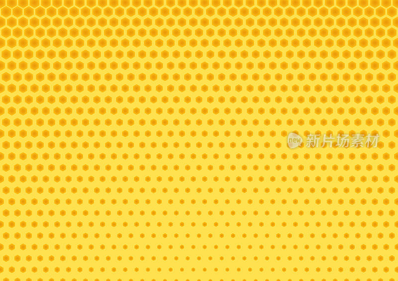 黄色抽象蜂巢六边形纹理