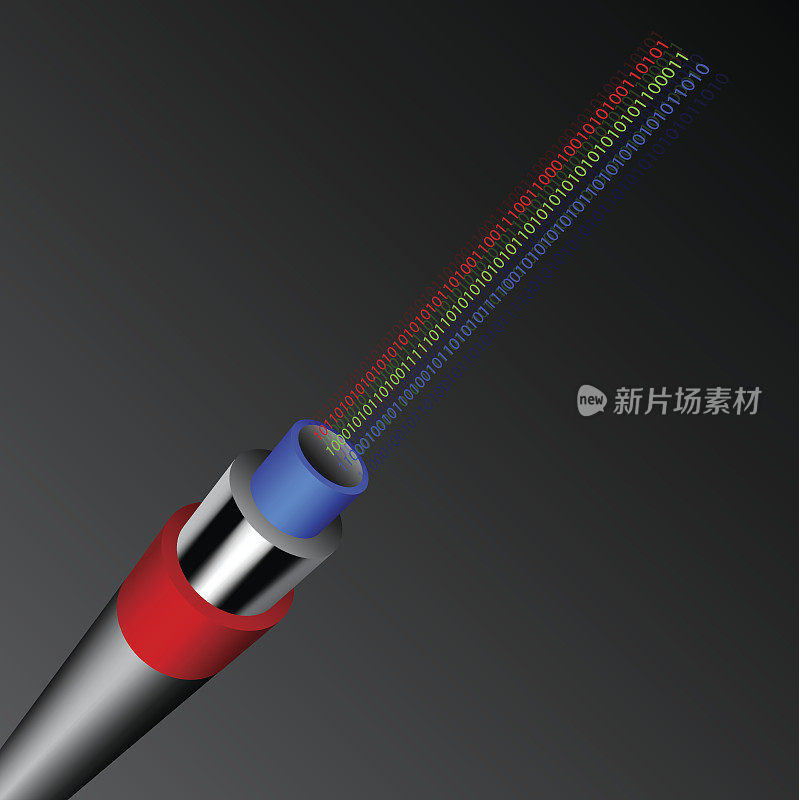 网络电缆，二进制光纤光纤背景