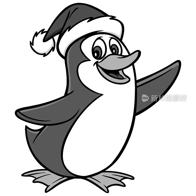 圣诞节企鹅插图