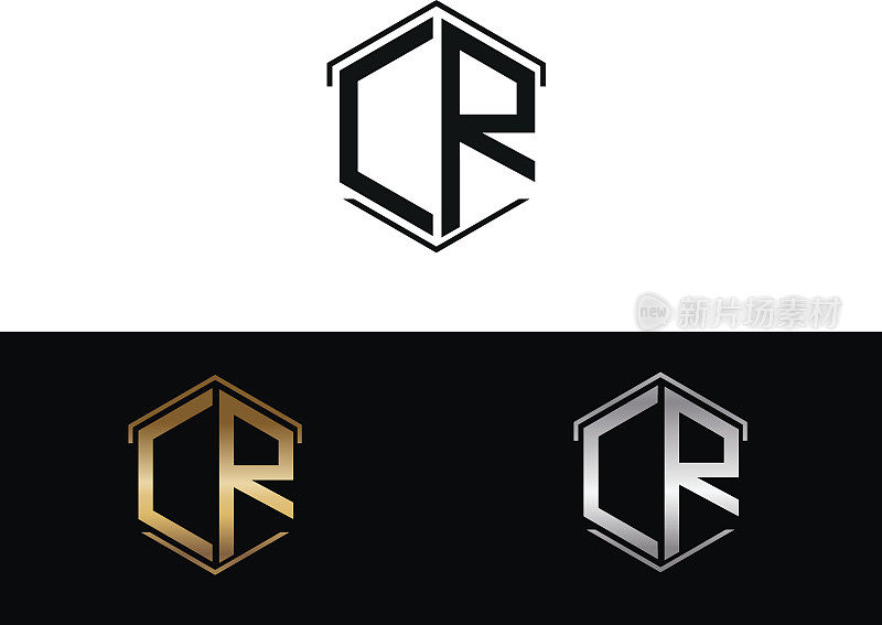 CR字母与六角形logo相连
