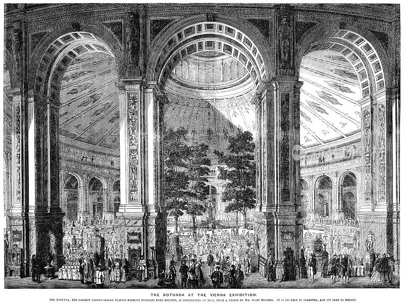 1873年维也纳展览的圆形大厅