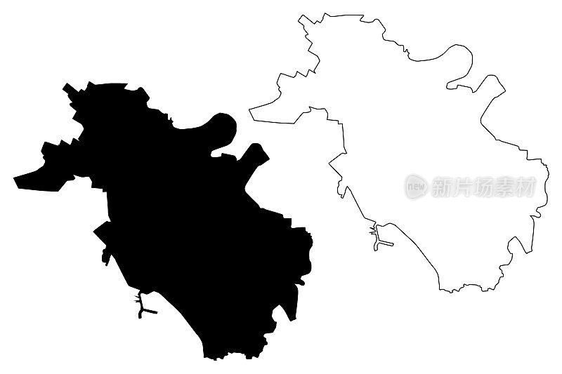 梁赞城市地图