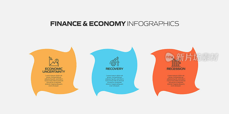 经济金融概念信息图设计