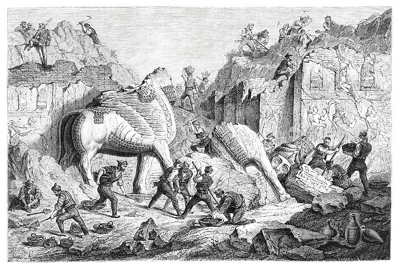 1861年，考古学家发现了霍萨巴德城的亚述门户