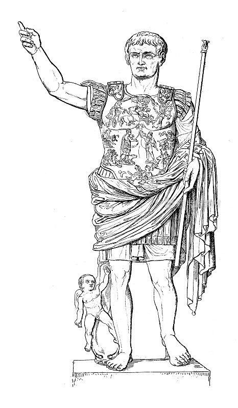 古董插图:罗马艺术,奥古斯都