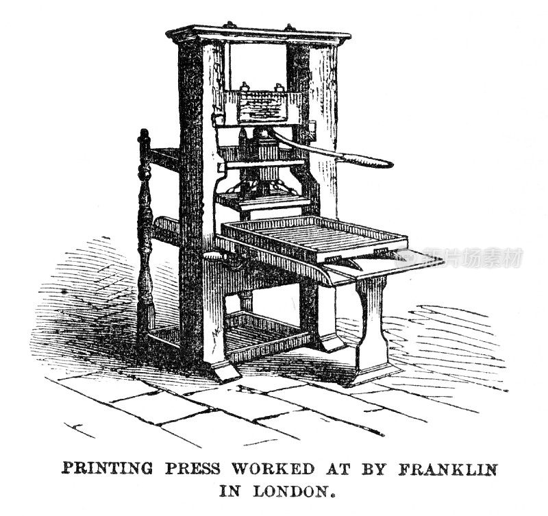本杰明·富兰克林使用的印刷机