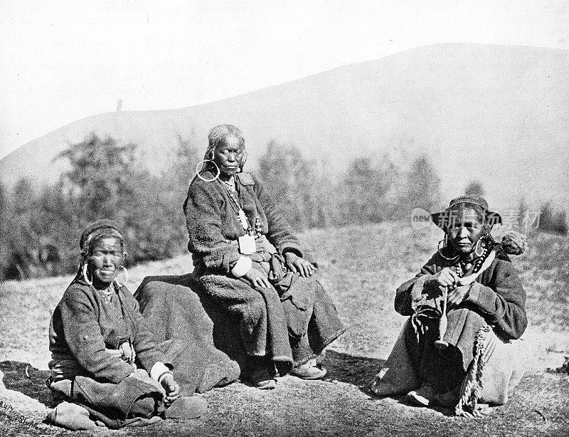 1895年印度的人物和地标:西藏妇女