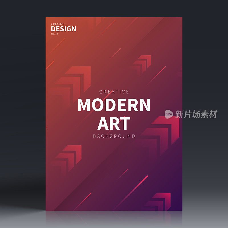 宣传册模板排版，红色封面设计，商业年报，宣传单，杂志