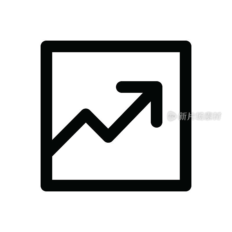 图表细线图标-可编辑笔画