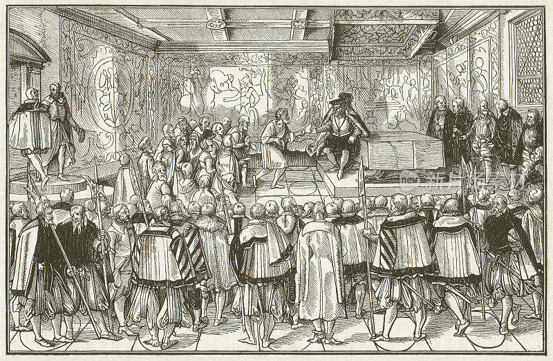 1570年的斯派尔食谱，木刻，1881年出版