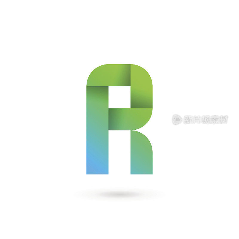 字母R带图标