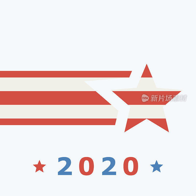 美国2020年大选设计元素