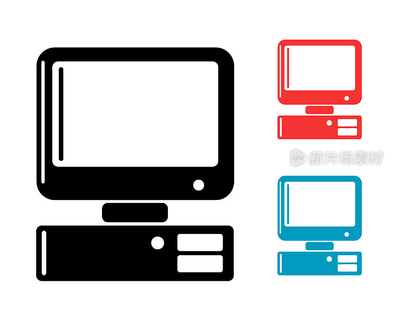 老式桌面电脑图标